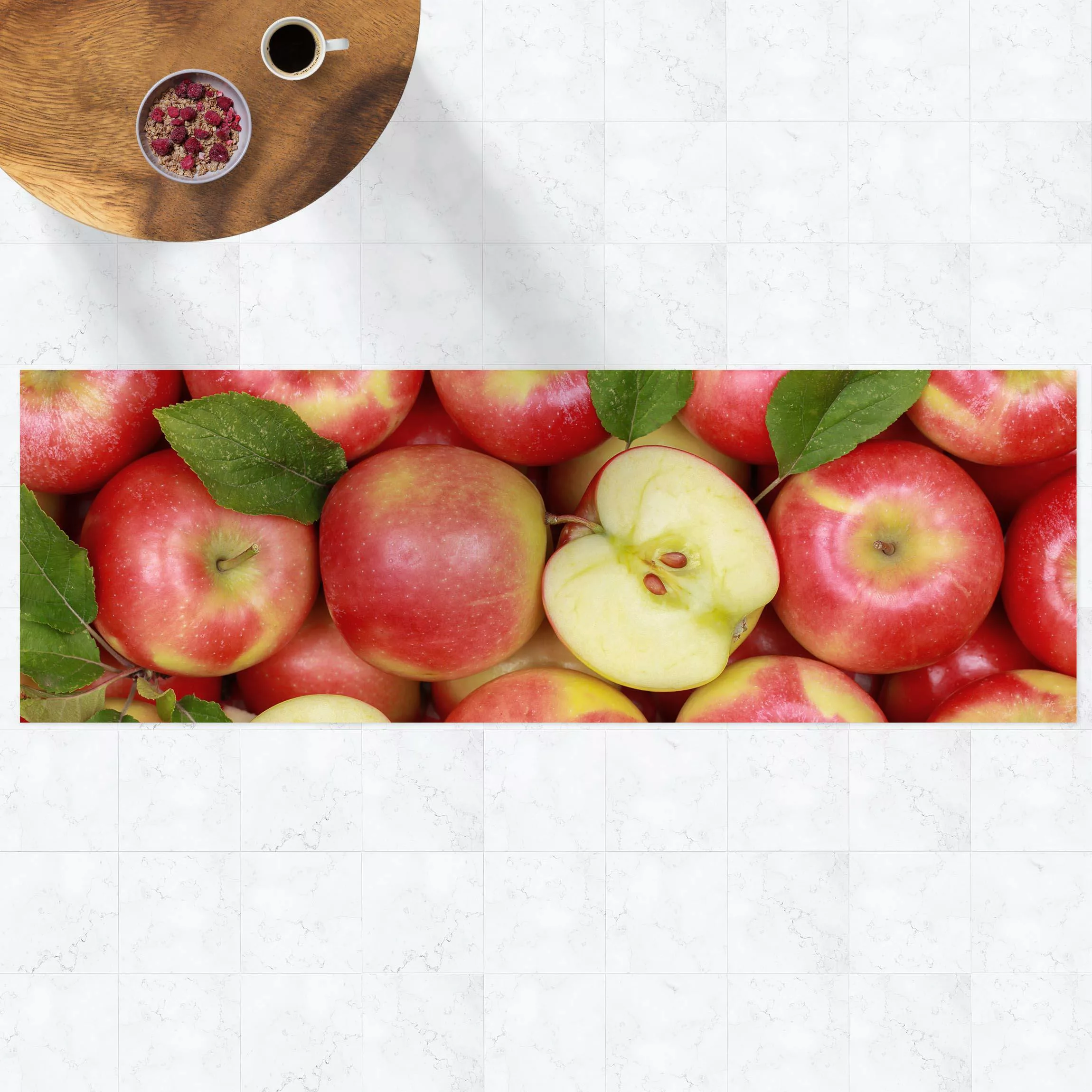 Vinyl-Teppich Saftige Äpfel günstig online kaufen