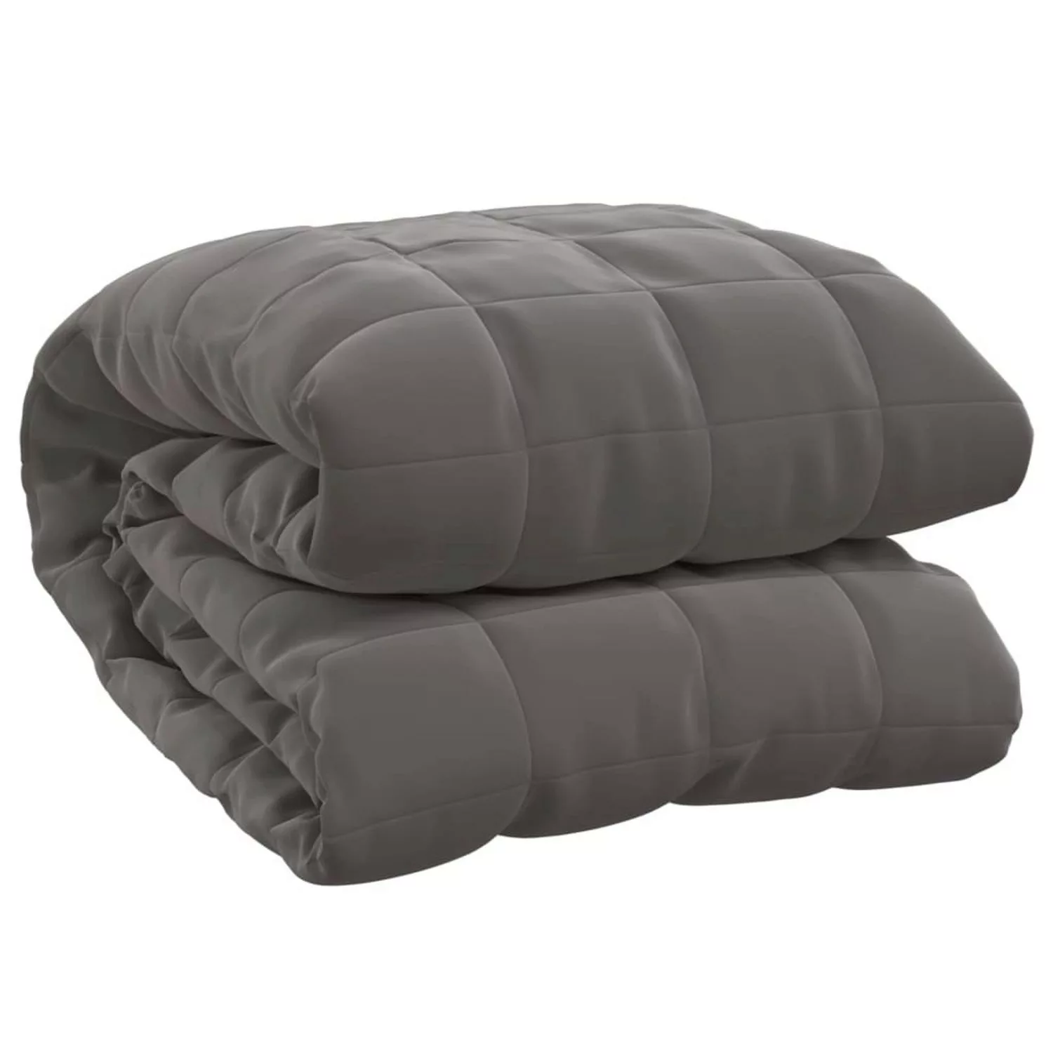 Vidaxl Gewichtsdecke Grau 120x180 Cm 9 Kg Stoff günstig online kaufen