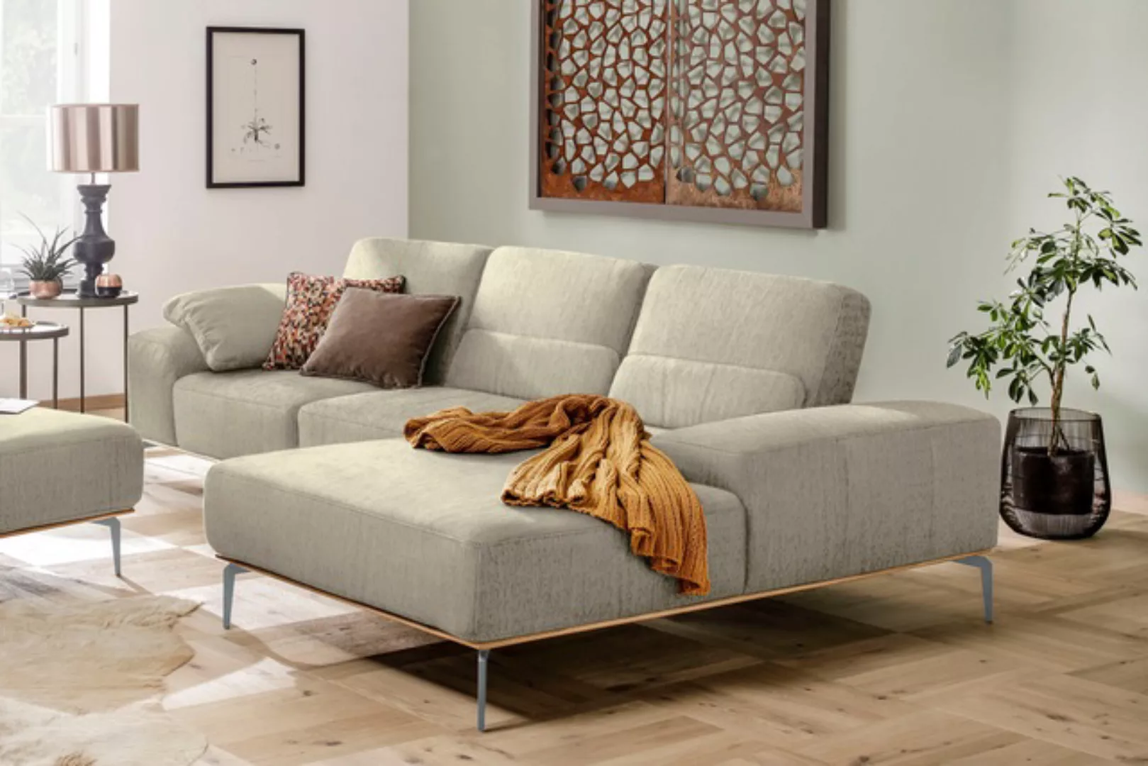 W.SCHILLIG Ecksofa "run, Designsofa mit tollem Sitzkomfort, bequem, L-Form" günstig online kaufen