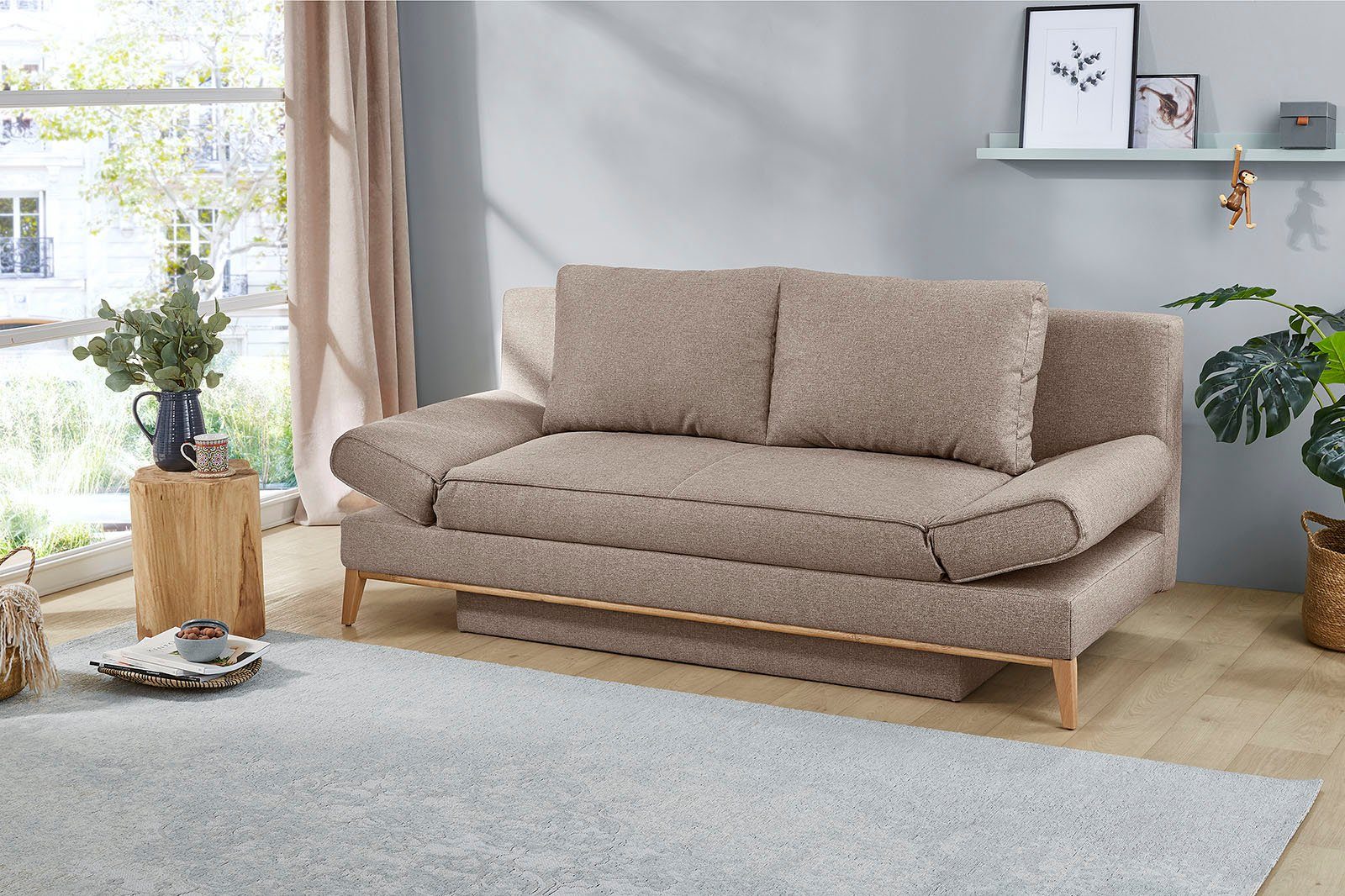 Jockenhöfer Gruppe Schlafsofa "Yann", inklusive Bettfunktion, Stauraum/Bett günstig online kaufen
