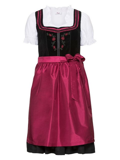 Sheego Dirndl Große Größen mit Schürze und Bluse 3tlg. günstig online kaufen