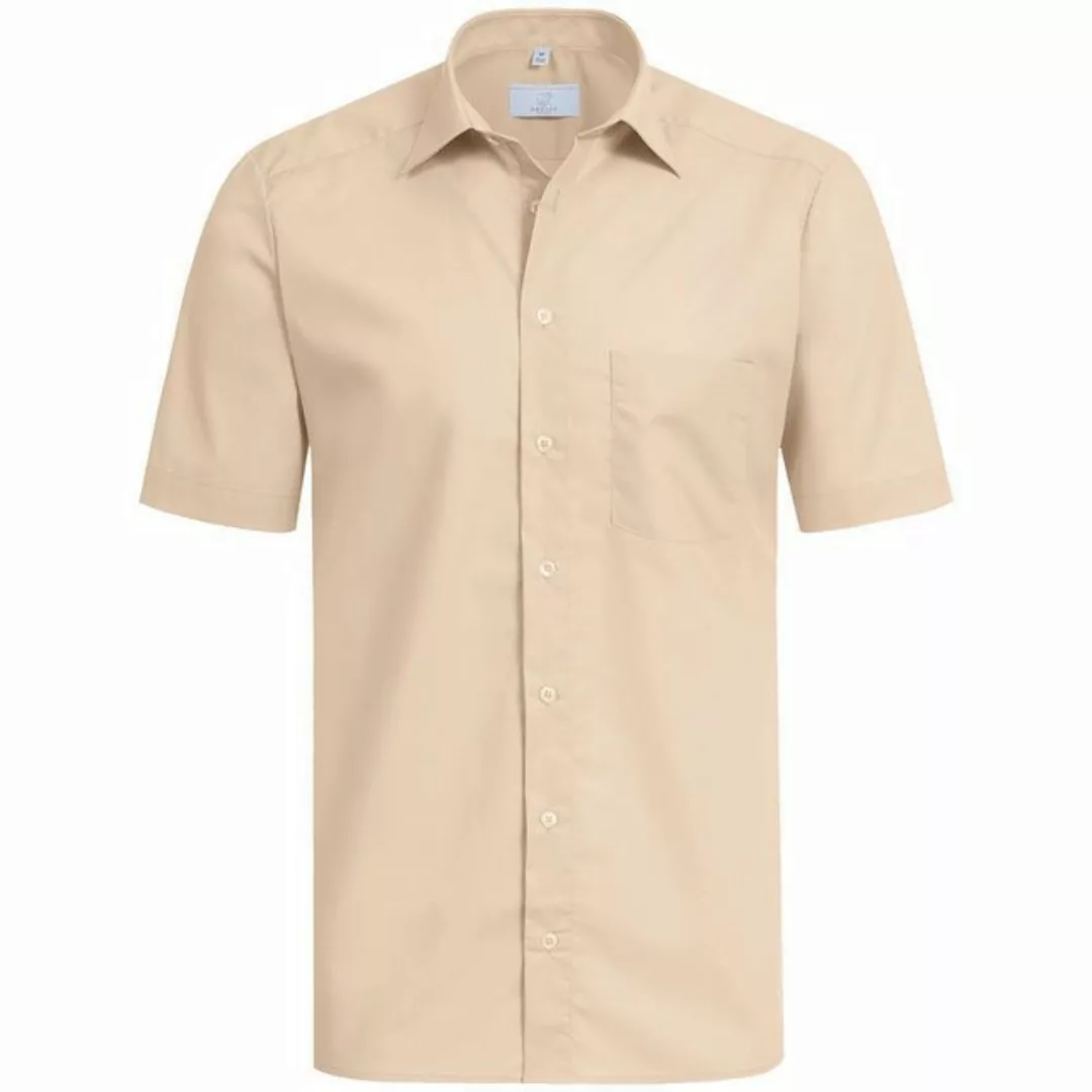 GREIFF Kurzarmhemd Greiff Corporate Hemd BASIC Herren OEKO TEX® Beige 35/36 günstig online kaufen