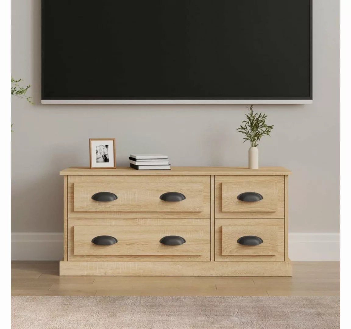 furnicato TV-Schrank Sonoma-Eiche 100x35,5x45 cm Holzwerkstoff günstig online kaufen