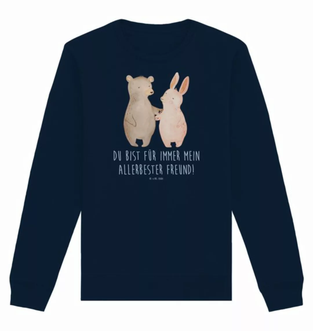 Mr. & Mrs. Panda Longpullover Größe L Bär und Hase Umarmen - French Navy - günstig online kaufen