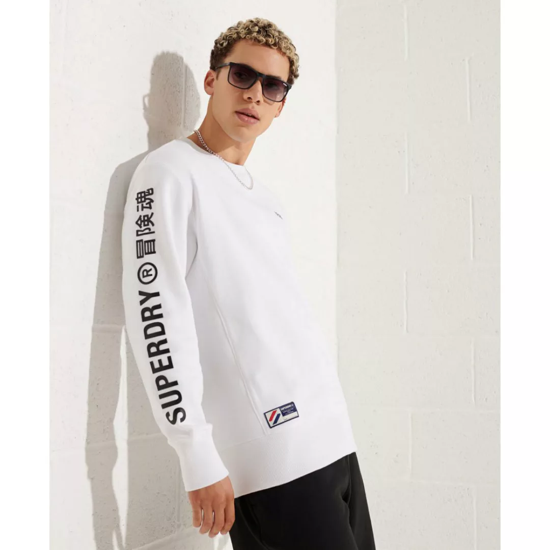 Superdry Corporate Logo Crew Sweatshirt 2XL Optic günstig online kaufen