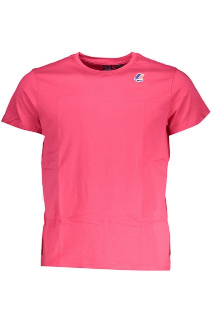 K-Way T-Shirt Rosa Herren T-Shirt mit Rundhals & Logo - günstig online kaufen