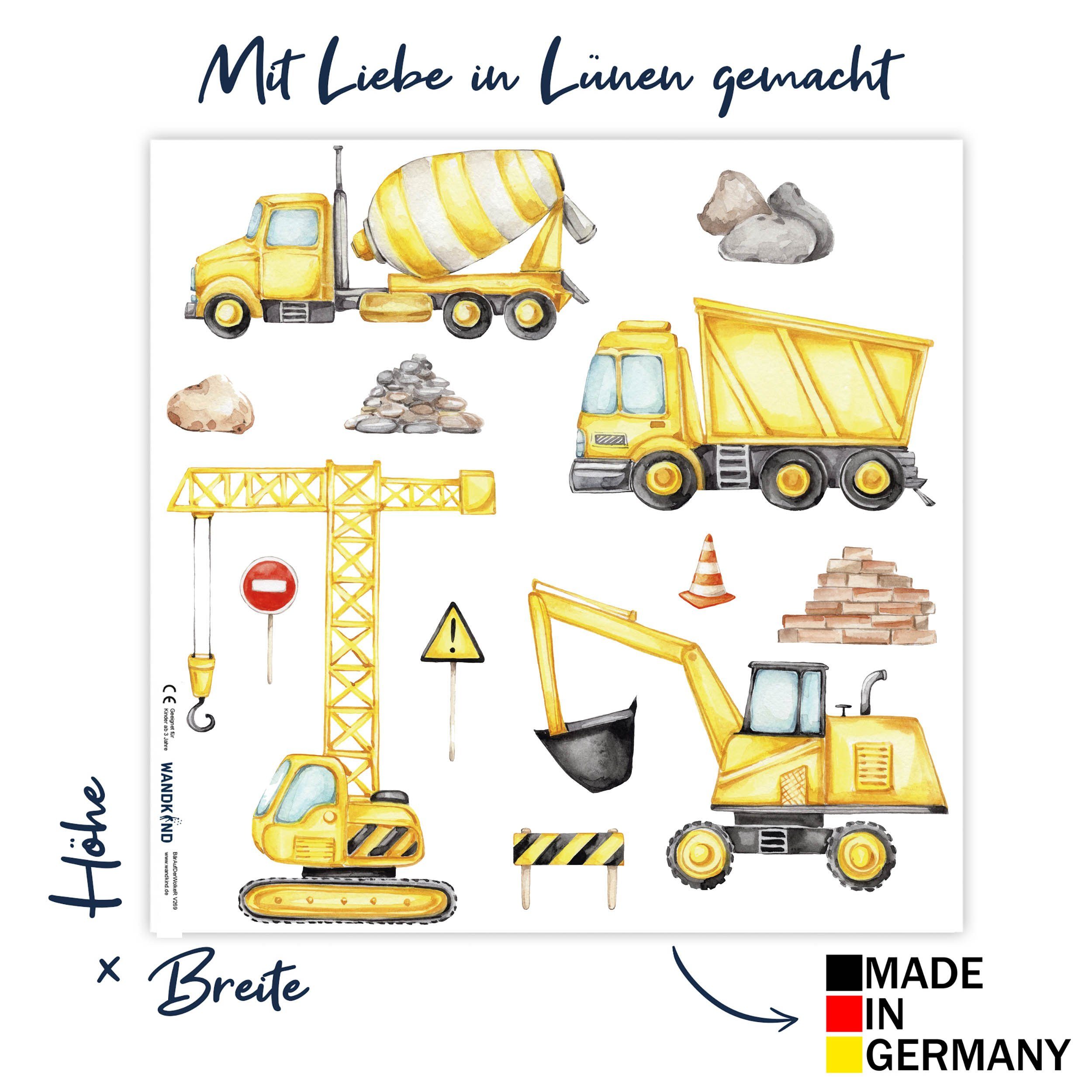 WANDKIND Wandtattoo Baustelle Set V313 mit günstig online kaufen