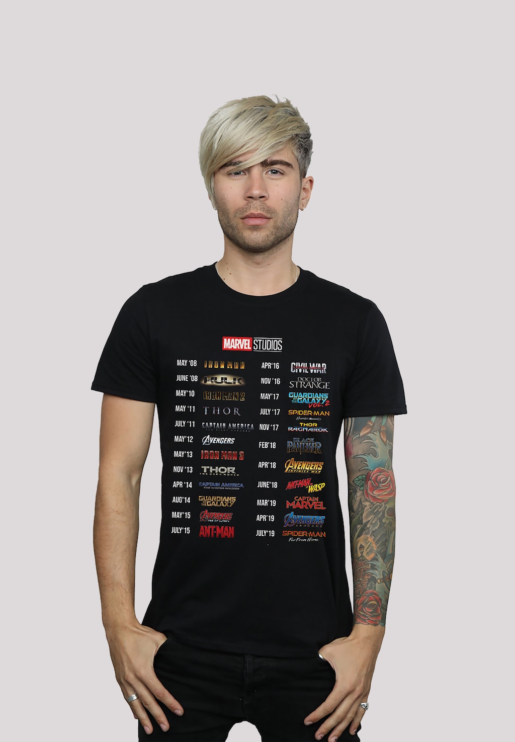 F4NT4STIC T-Shirt "Marvel Studios 10 Years Of Movies", Print günstig online kaufen