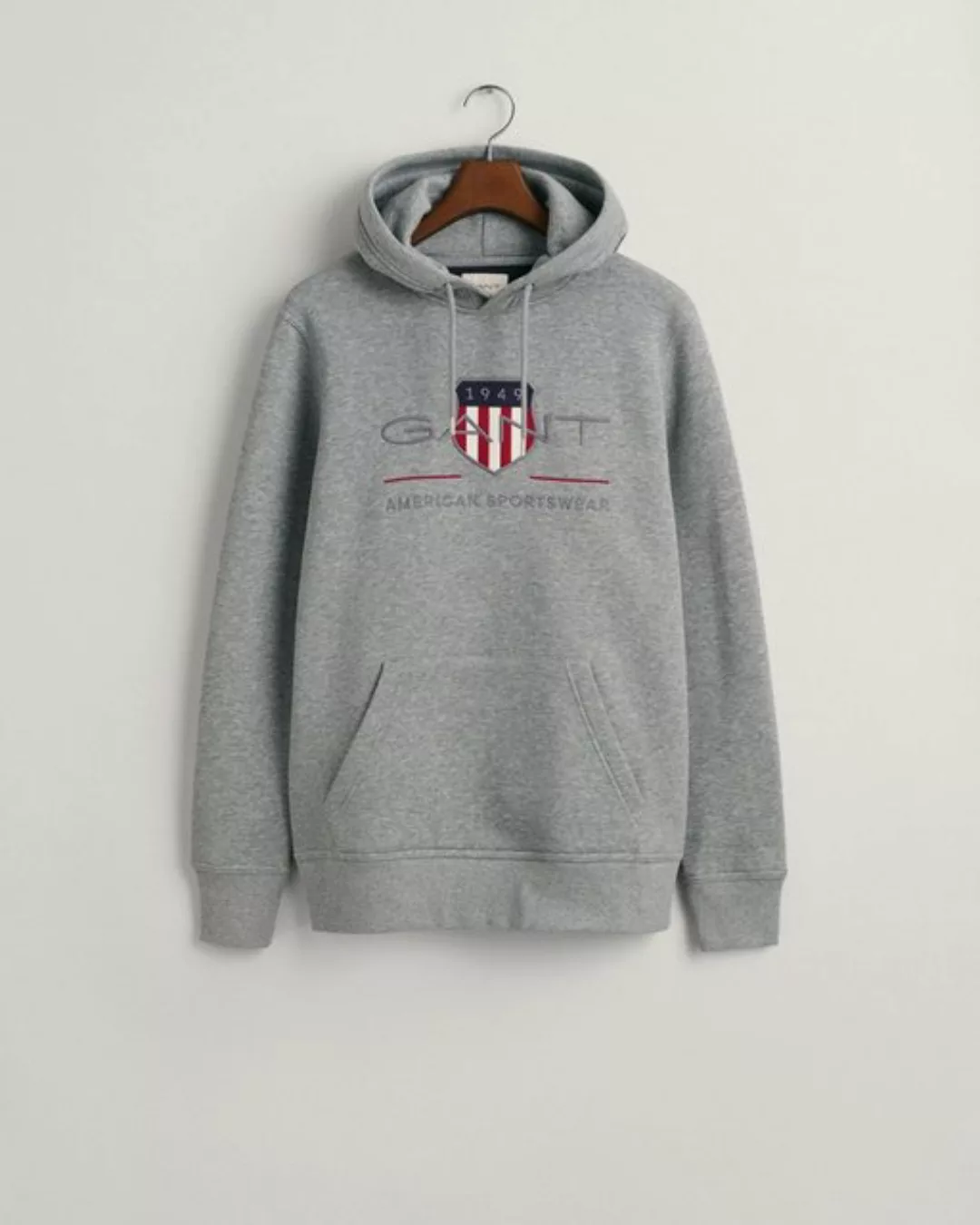 Gant Hoodie REG ARCHIVE SHIELD HOODIE, GREY MELANGE günstig online kaufen