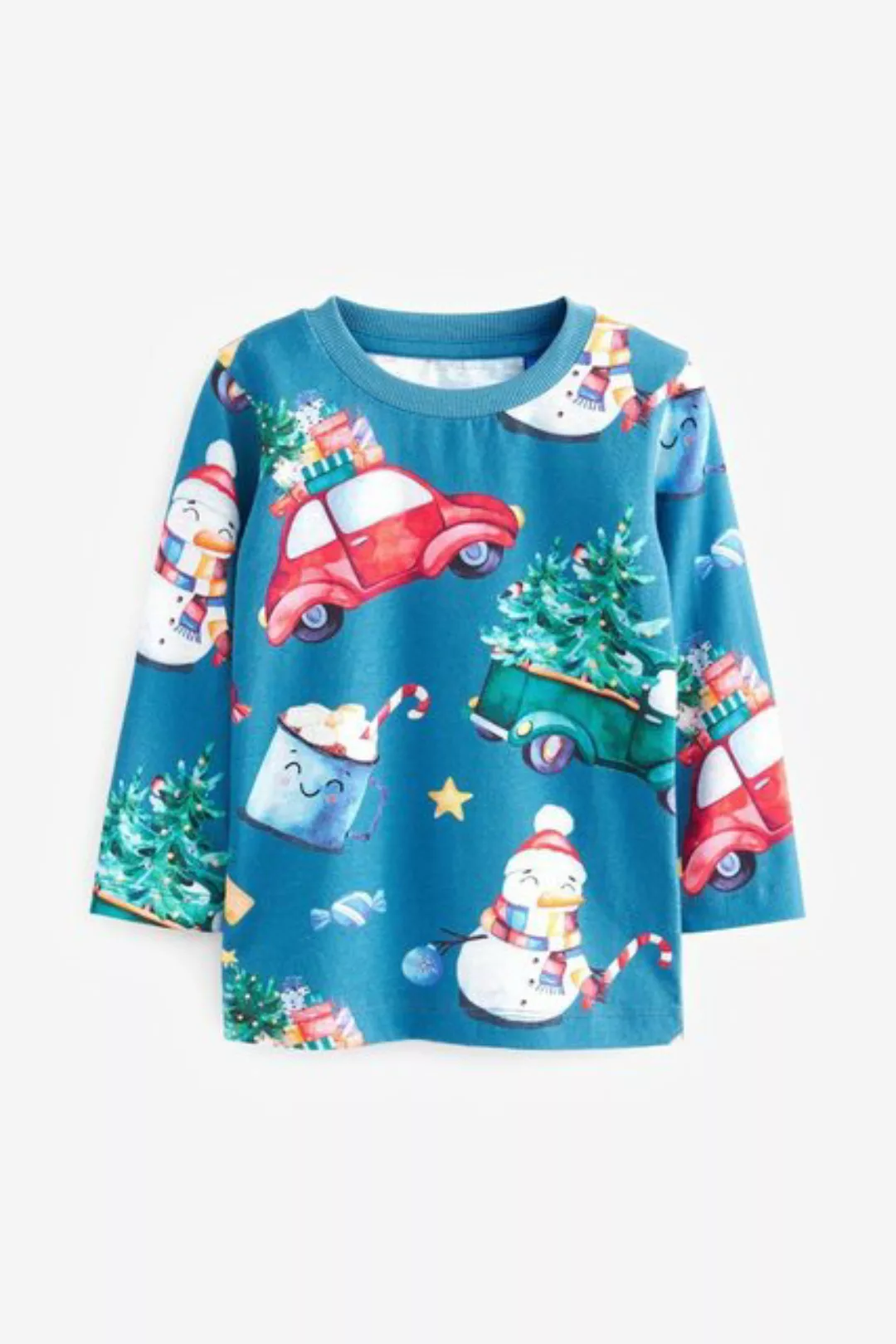 Next Langarmshirt Langärmeliges Weihnachtsshirt (1-tlg) günstig online kaufen