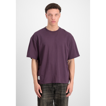 Alpha Industries  T-Shirts & Poloshirts Logo Backprint T-Shirt - Plum günstig online kaufen