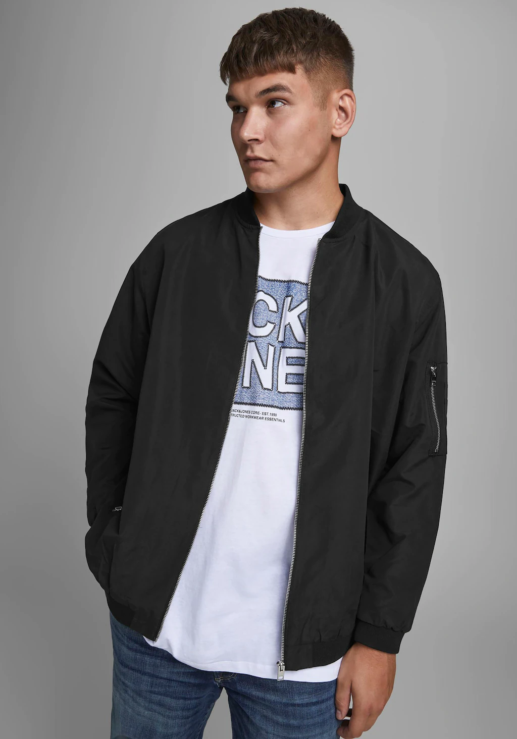 Jack & Jones Blouson Leichte Bomber Jacke Plus Size Große Übergrößen JJERUS günstig online kaufen