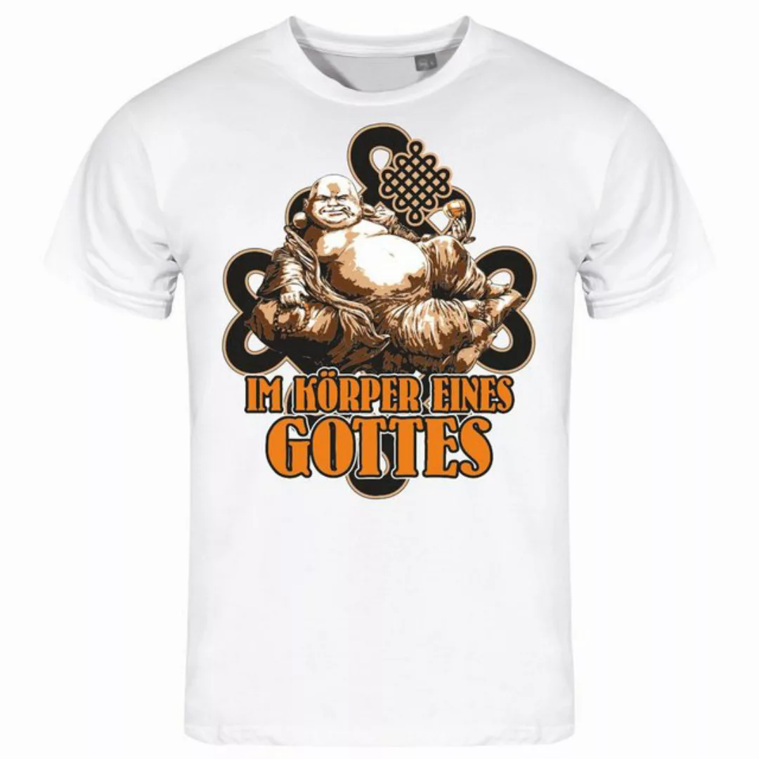 deinshirt Print-Shirt Herren T-Shirt Im Körper eines Gottes Funshirt mit Mo günstig online kaufen