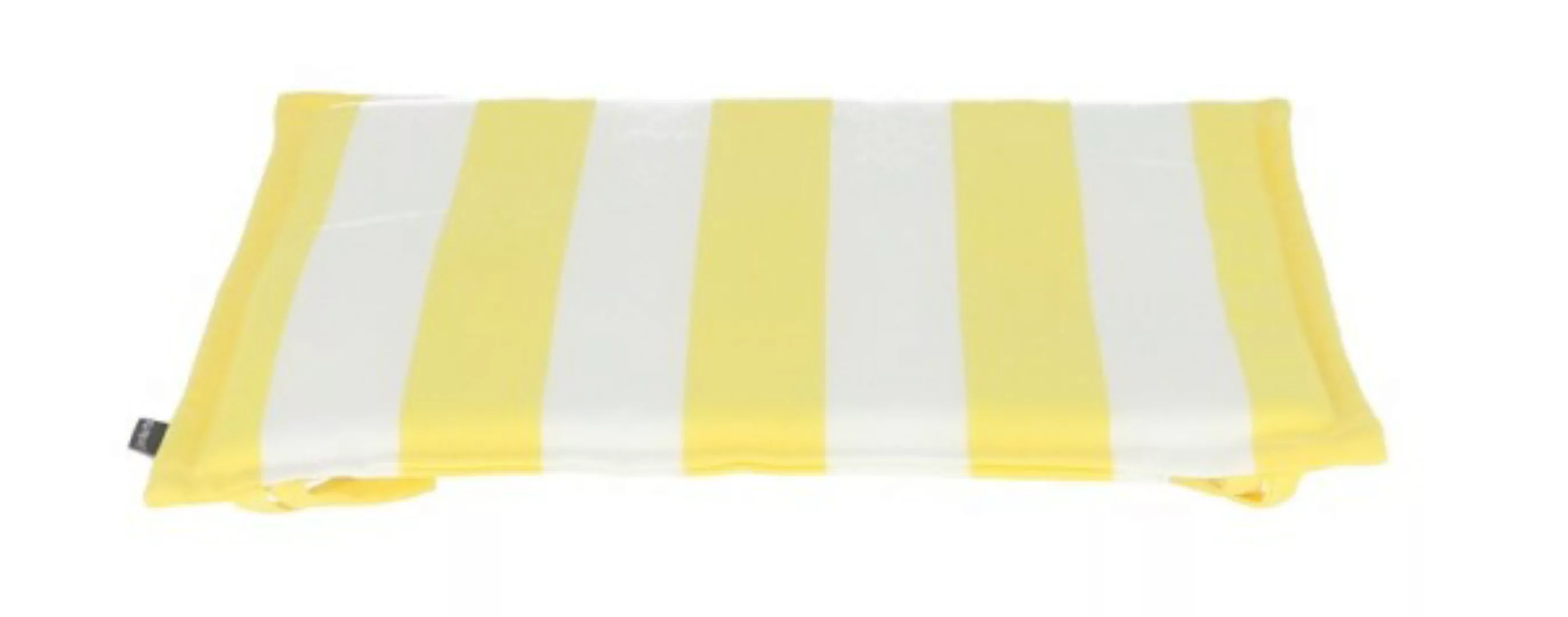 Outdoor Sitzkissen FINE zu CUBIC/LUX/MIA Streifen weiß/gelb günstig online kaufen