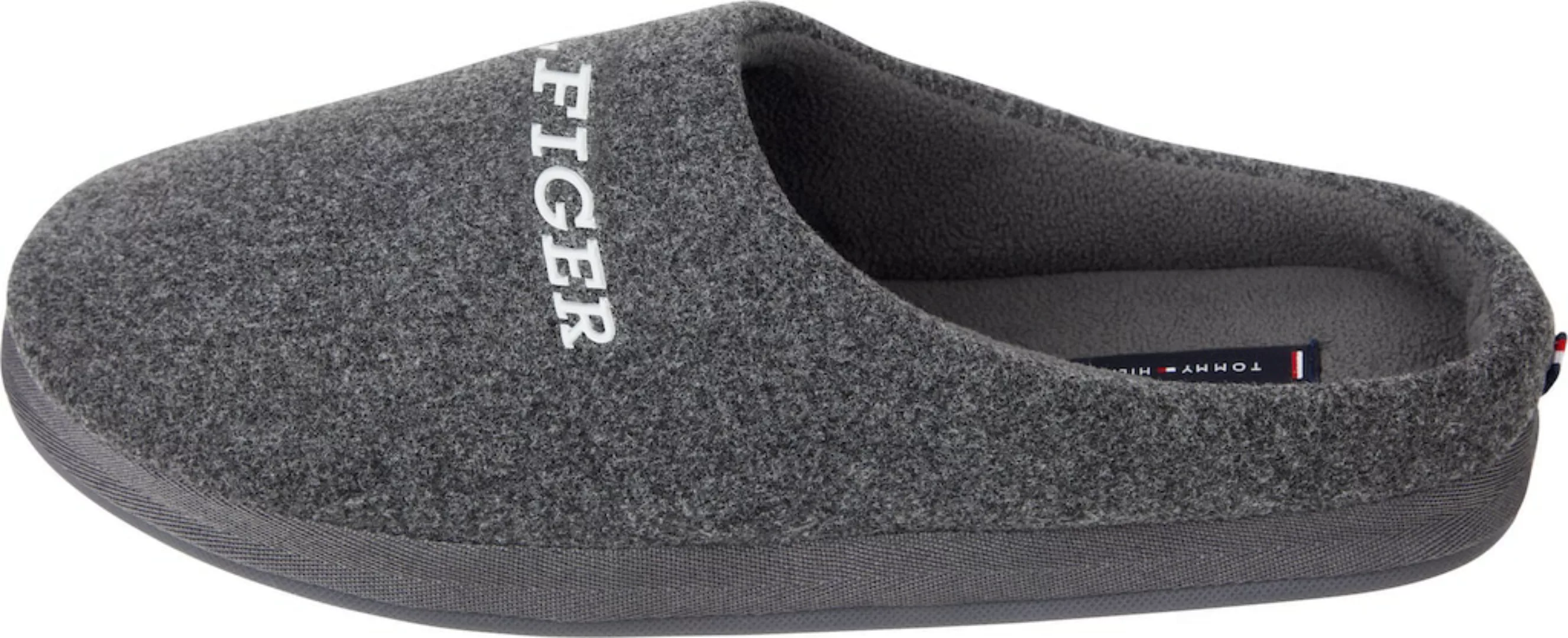 Tommy Hilfiger Pantoffel "HILFIGER WARM FELT HOMESLIPPER", mit Logodruck günstig online kaufen