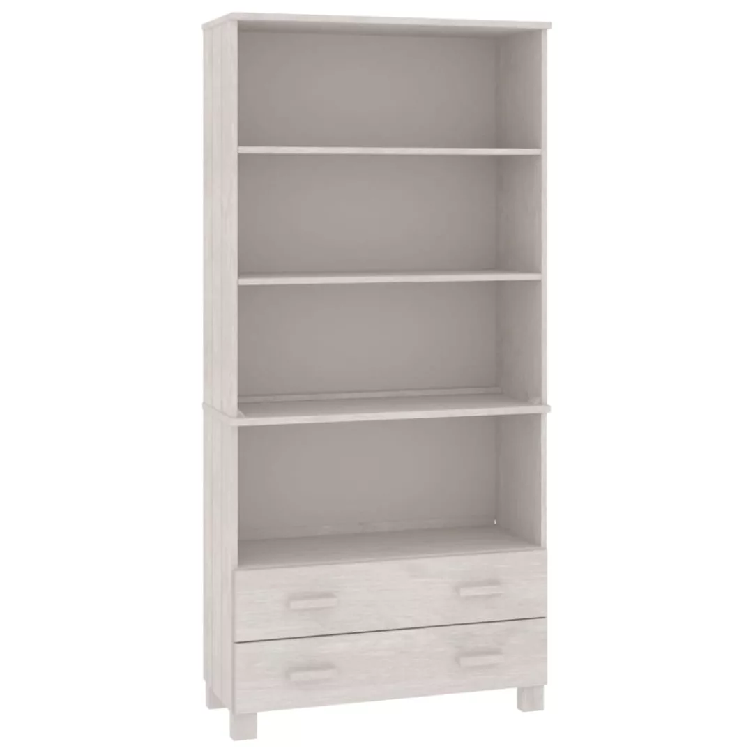 Vidaxl Highboard Massivholz Kiefer Weiß günstig online kaufen