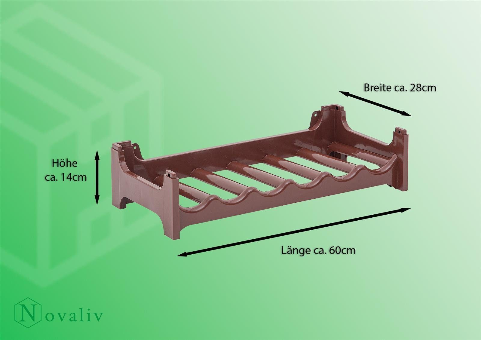 Novaliv Regal -, Spar-Set 1-tlg., Stapelbar,platzsparend, günstig online kaufen
