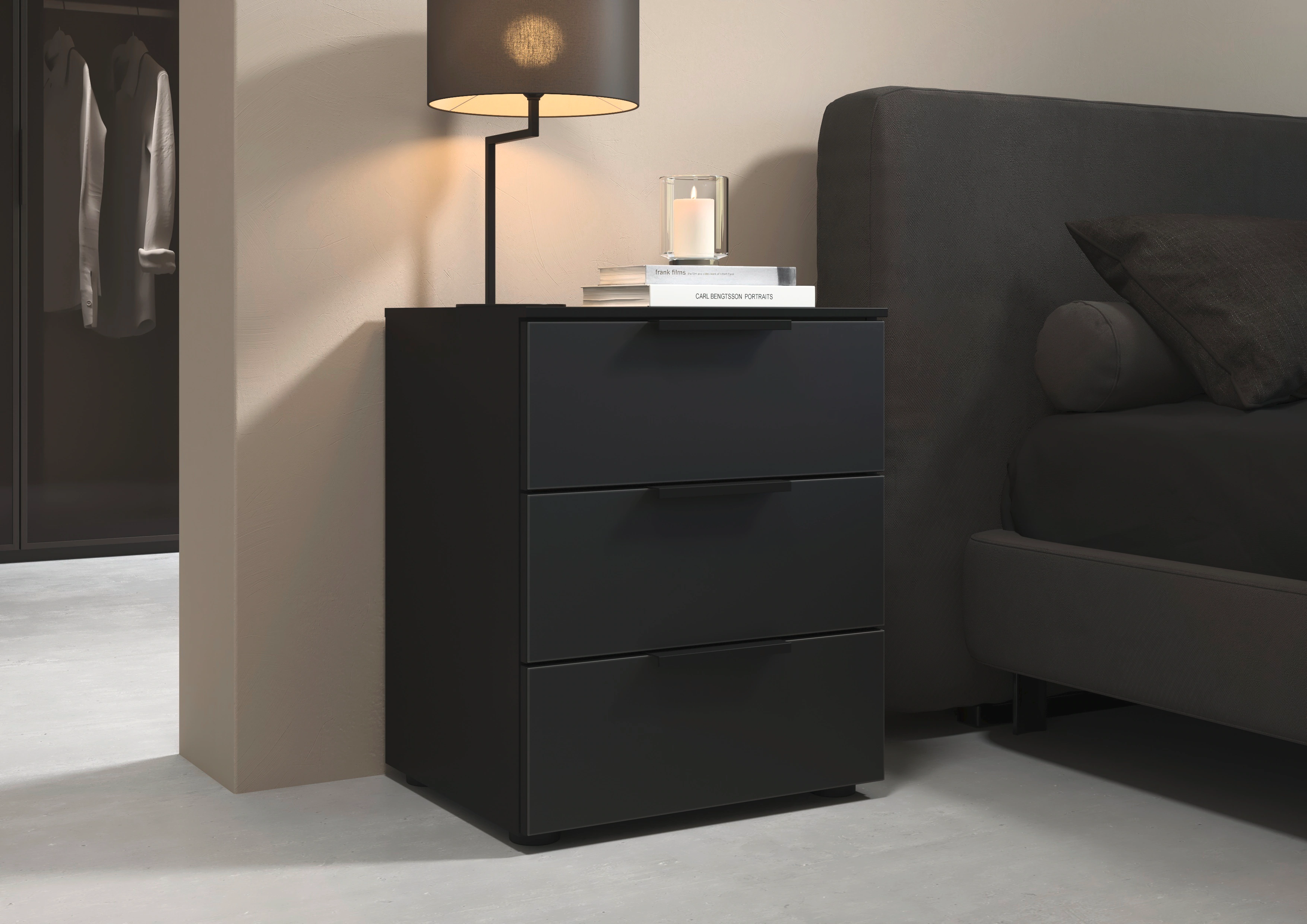 LeGer Home by Lena Gercke Nachtkommode "Serina", mit 3 Schubkästen sowie ho günstig online kaufen