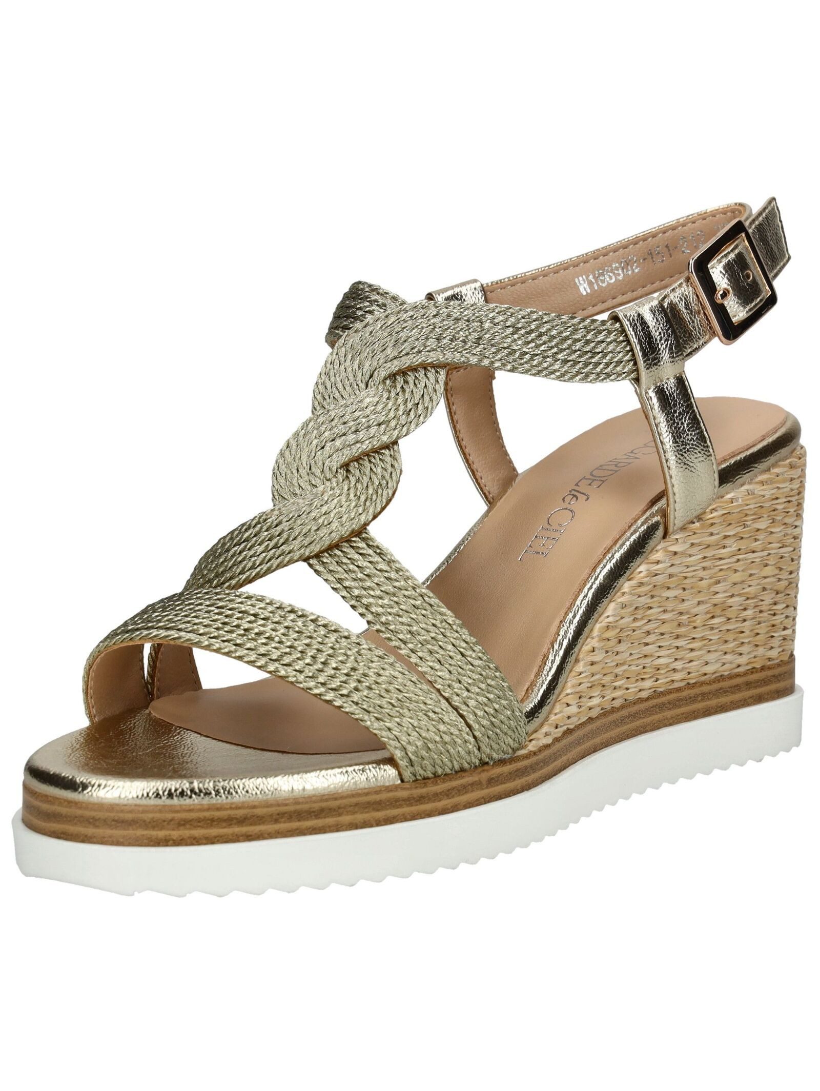 Regarde Le Ciel Sandalen Leder/Textil Keilsandalette günstig online kaufen