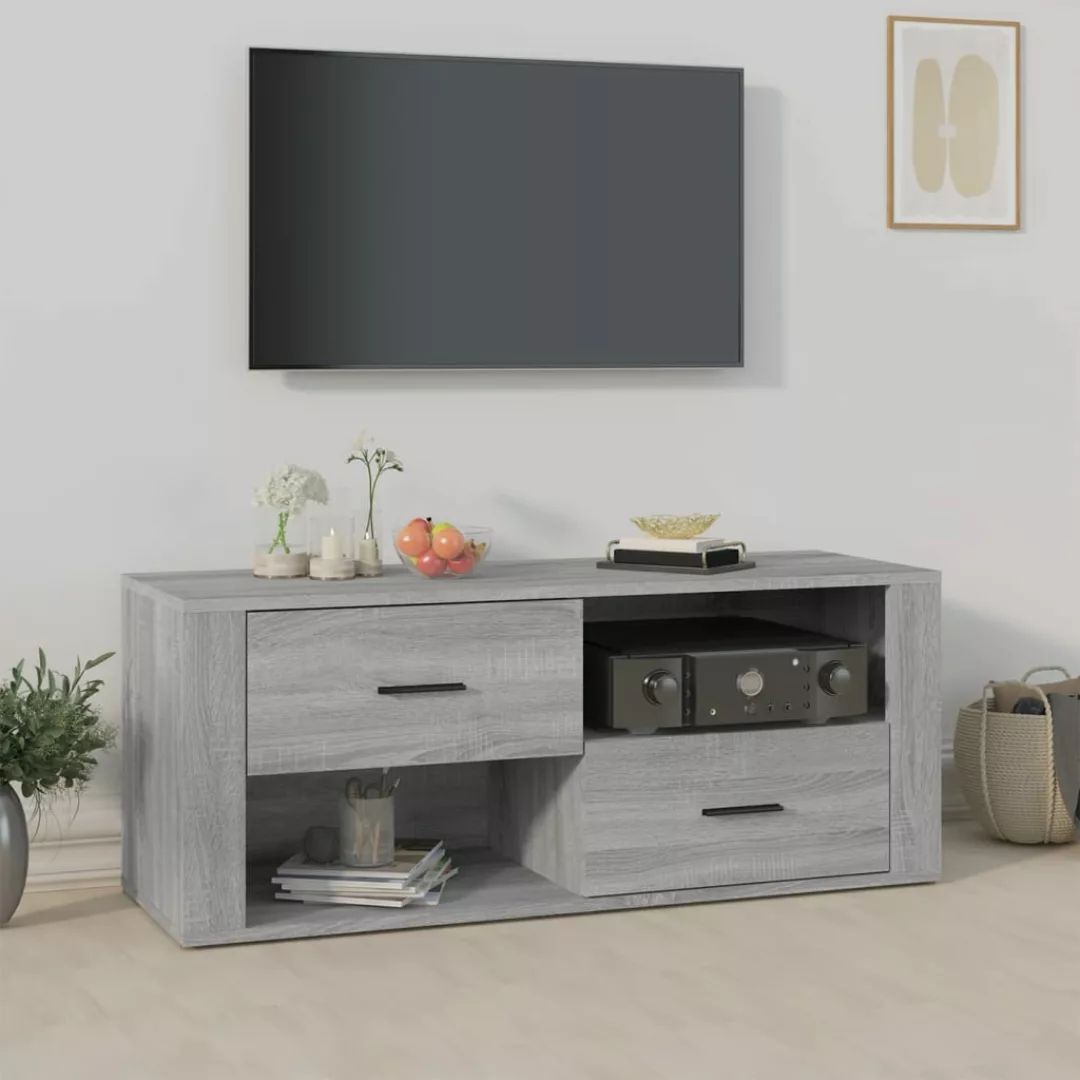 vidaXL TV-Schrank TV-Schrank Grau Sonoma 100x35x40 cm Spanplatte günstig online kaufen