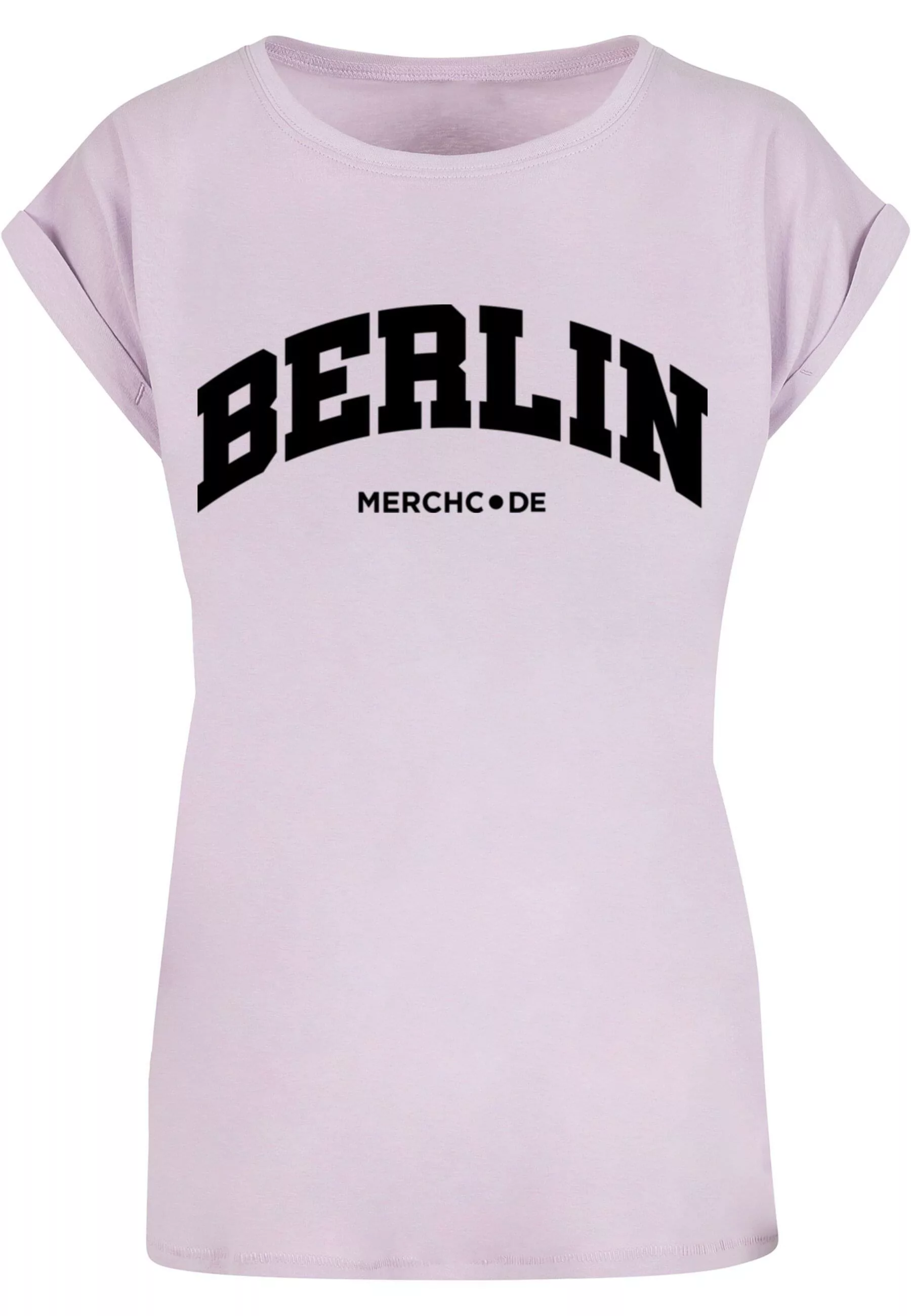 Merchcode T-Shirt "Merchcode Damen Ladies Berlin Wording - T-Shirt", (1 tlg günstig online kaufen