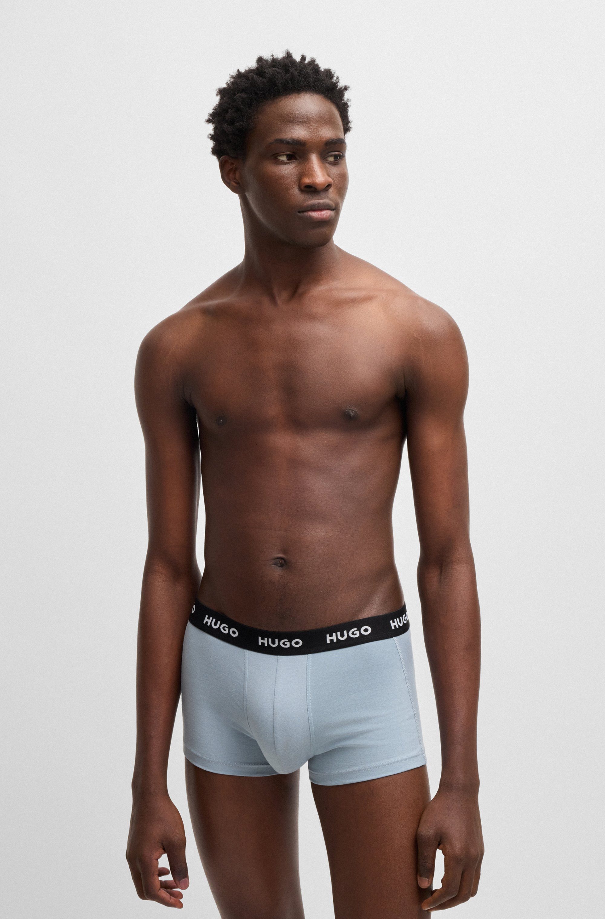 HUGO Boxer Trunk Triplet Design (3-St., günstig online kaufen