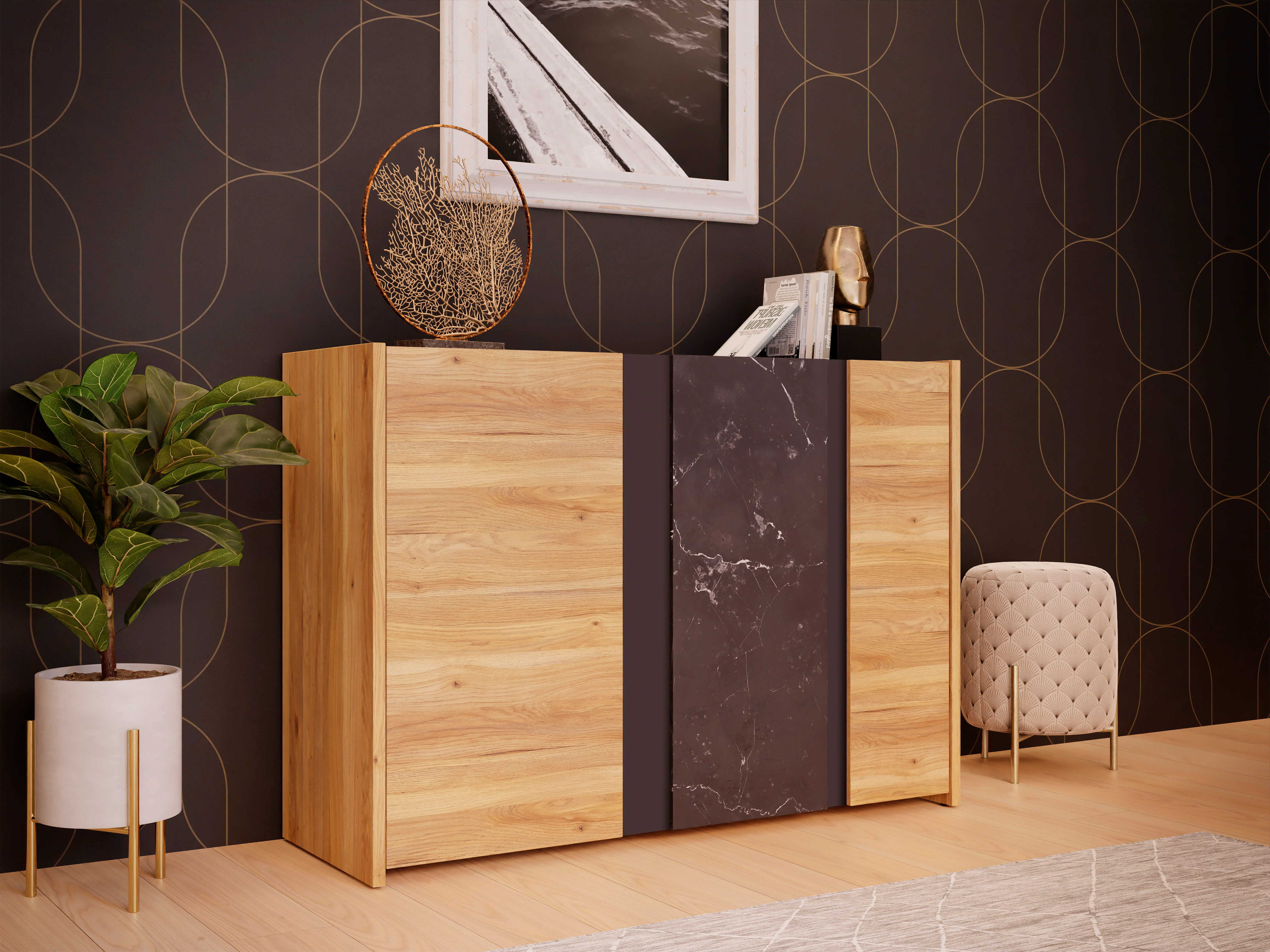 FORTE Sideboard, Breite ca. 123 cm günstig online kaufen