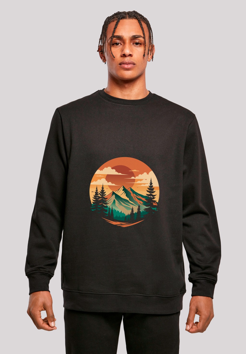 F4NT4STIC Sweatshirt "Sonnenuntergang Berglandschaft", Premium Qualität günstig online kaufen