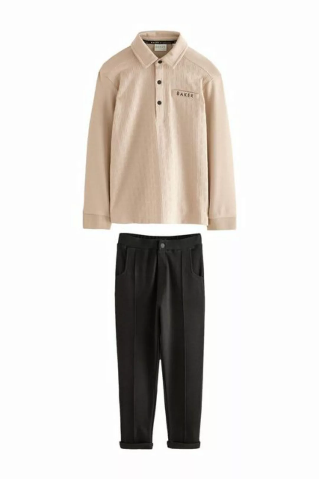 Baker by Ted Baker Shirt & Hose Baker by Ted Baker Struktur-Poloshirt + Hos günstig online kaufen