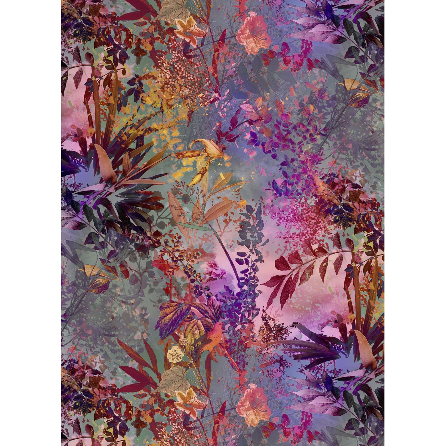 Komar Fototapete Wild Garden Multicolor 184 x 254 cm 611063 günstig online kaufen