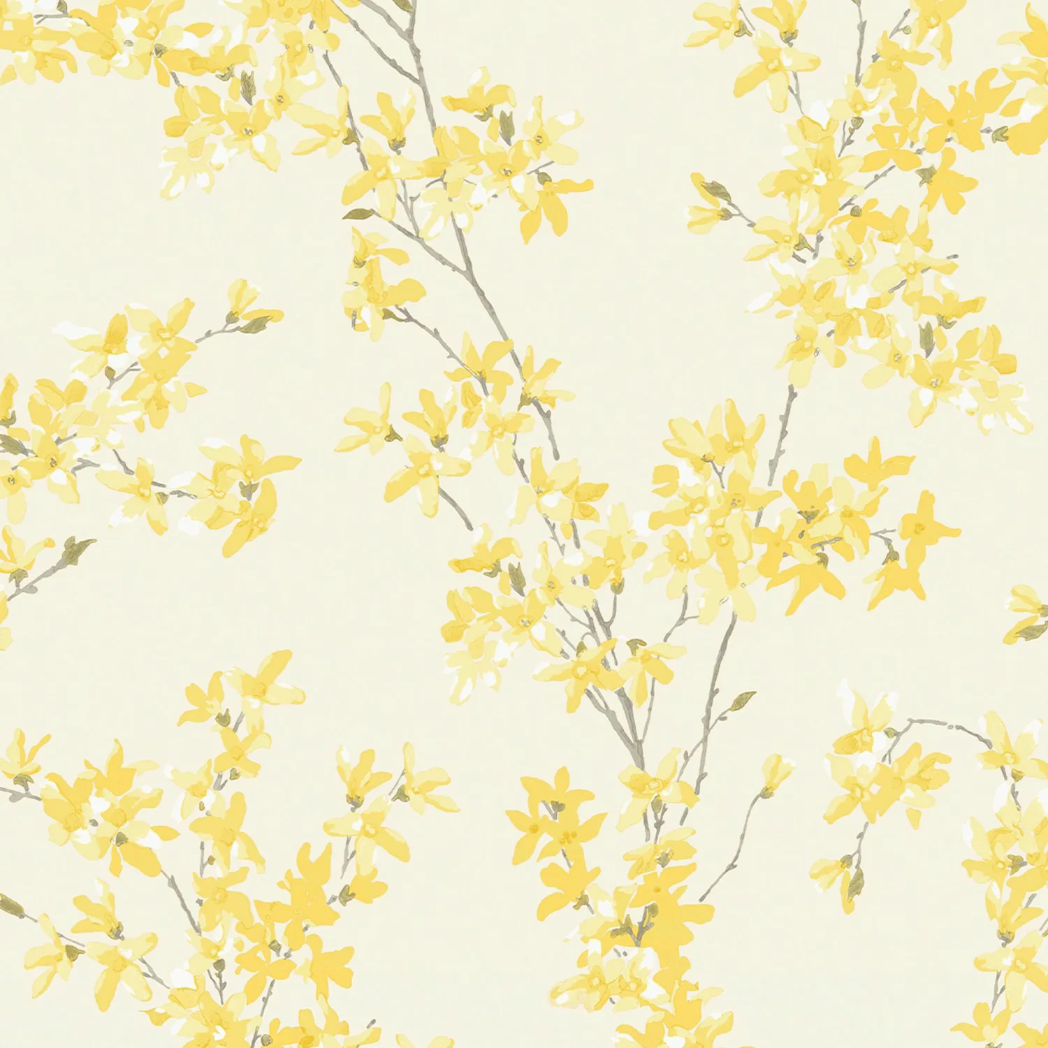 Laura Ashley Vliestapete Forsythia Sunshine 10,05 x 0,52 m günstig online kaufen