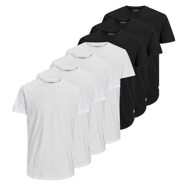 Jack & Jones T-Shirt Herren T-Shirt, 7er Pack - JJENOA TEE CREW NECK, (Pack günstig online kaufen