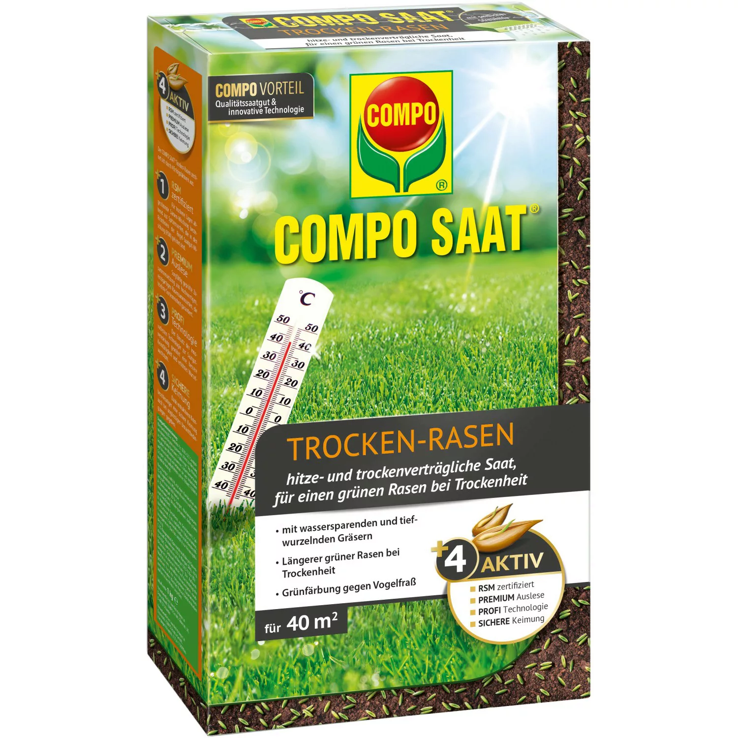 Compo SAAT® Trocken-Rasen 1 kg für 40 m² günstig online kaufen