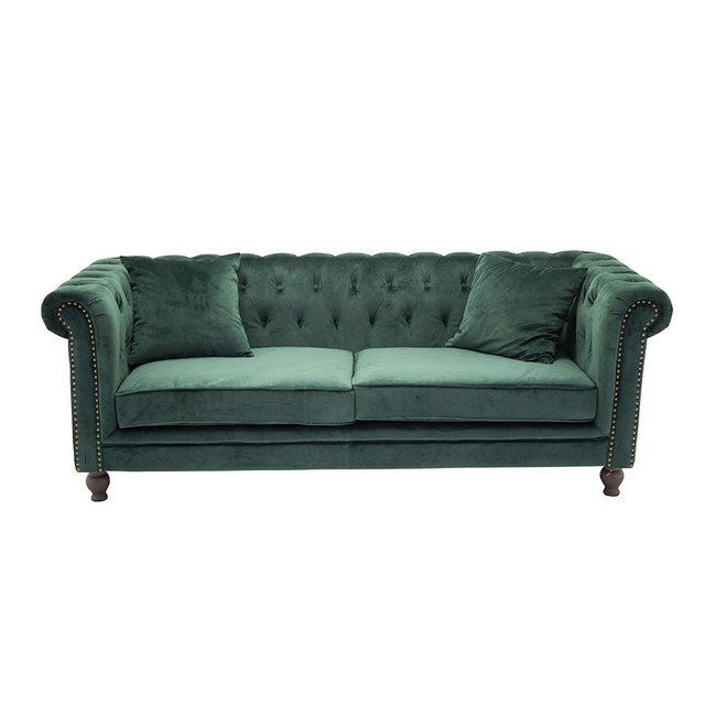 ebuy24 Sofa Velvet Sofa 3-Sitzer Velours grün. günstig online kaufen