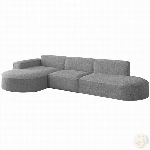 Friderik-EU Ecksofa PARMA L Couch Moderner Minimalismus 296x165cm, gepolste günstig online kaufen