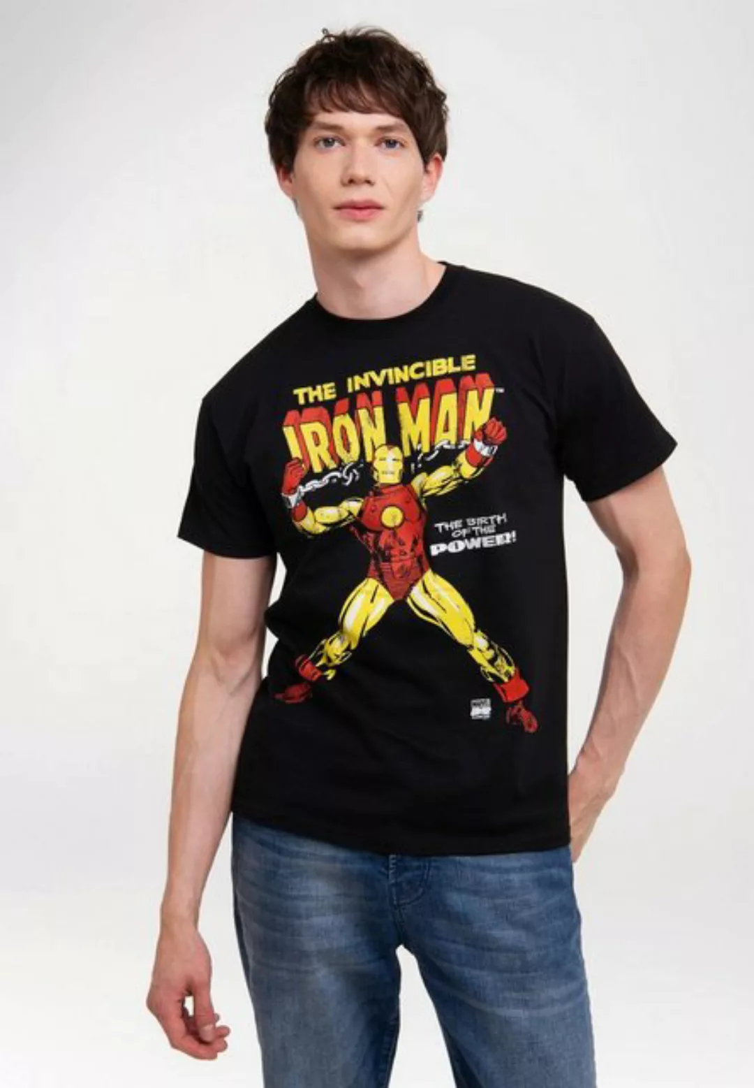 LOGOSHIRT T-Shirt Iron Man - The Birth Of The Power mit lizenziertem Print günstig online kaufen