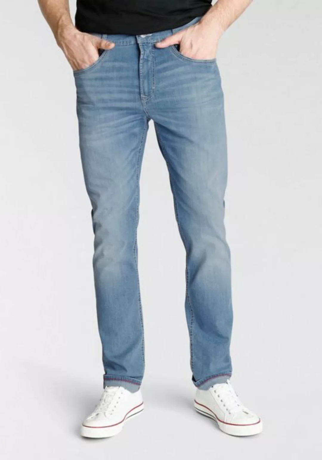 MAC Slim-fit-Jeans "Arne-Pipe light", schmaler figurbetonender Schnitt günstig online kaufen