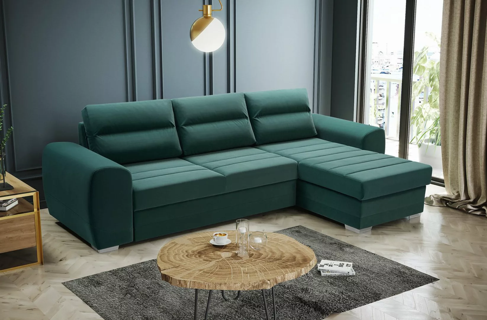 ALTDECOR Ecksofa KIRA, Couch mit Schlaffunktion, Wohnzimmer - Wohnlandschaf günstig online kaufen