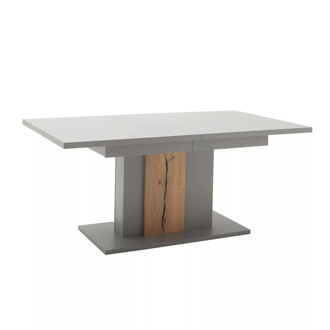Esstisch ausziehbar,180-280 cm breit, SAVANNAH-05 in grau lackiert mit Eich günstig online kaufen