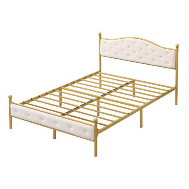 Celya Bettgestell Modernes Metallbett 140x200cm, Doppelbett, Kopfteil Bettr günstig online kaufen