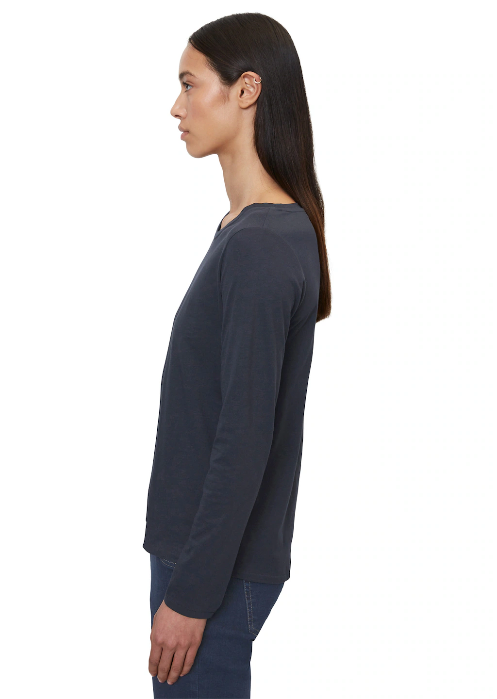 Marc OPolo Langarmshirt "in Organic Cotton-Qualität" günstig online kaufen