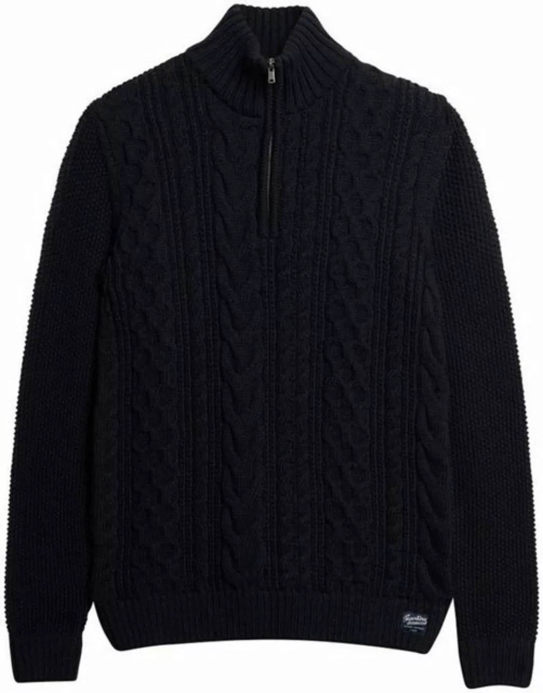 Superdry Strickpullover "Jacob Cable Knit Half Zip" günstig online kaufen