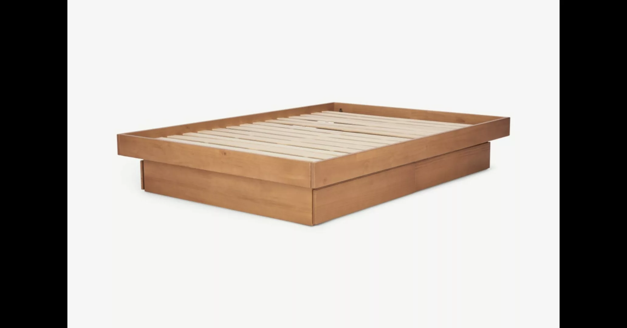 Meiko Plattformbett mit Stauraum (180 x 200 cm), Pinie mit Eichenfinish - M günstig online kaufen