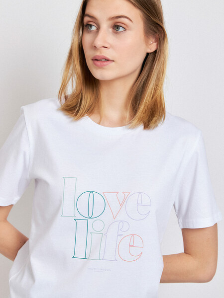 Love Life — Damen T-shirt Aus Bio-baumwolle günstig online kaufen