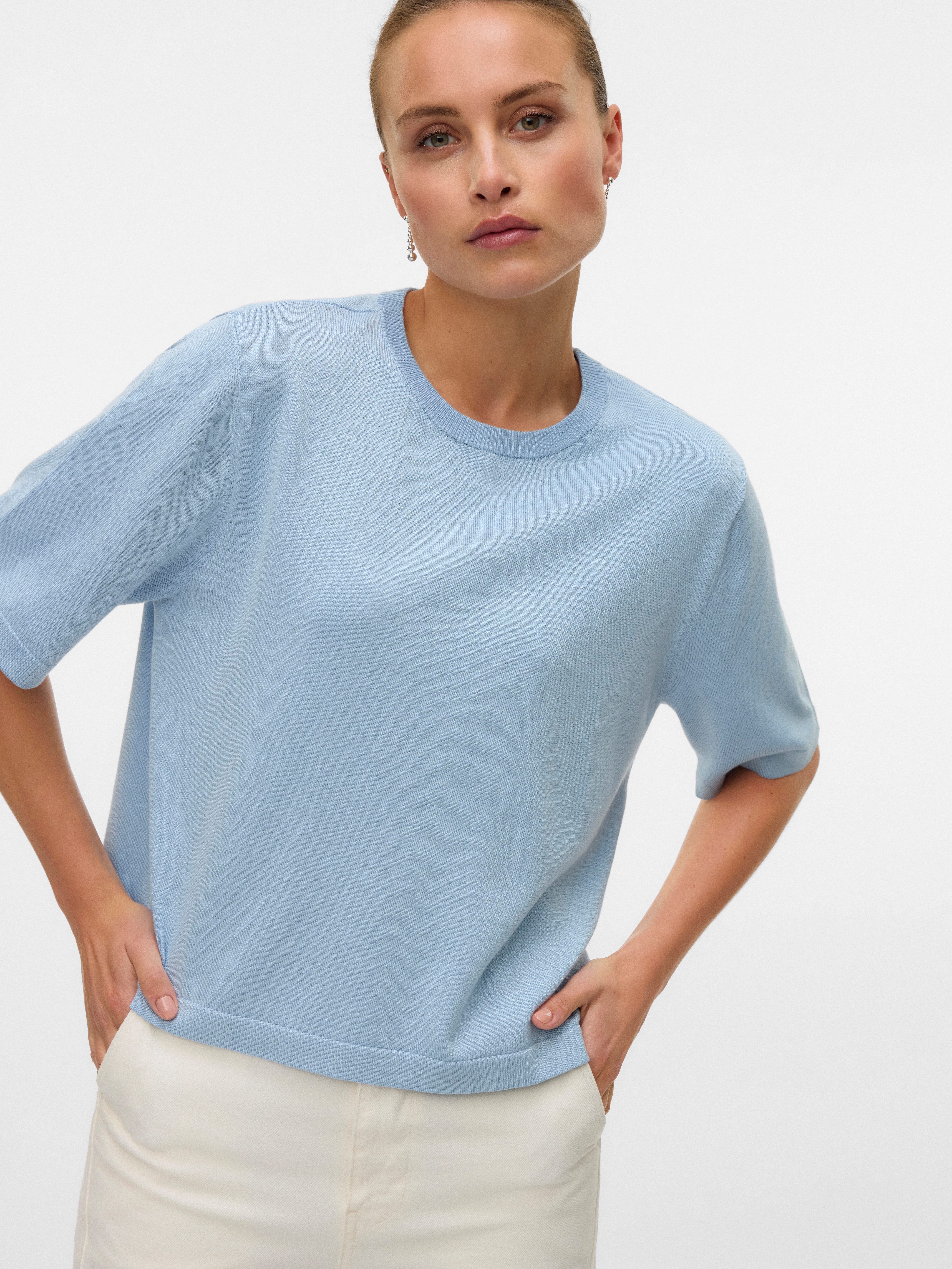 Vero Moda Kurzarmpullover VMSILJE 2/4 O-NCK günstig online kaufen