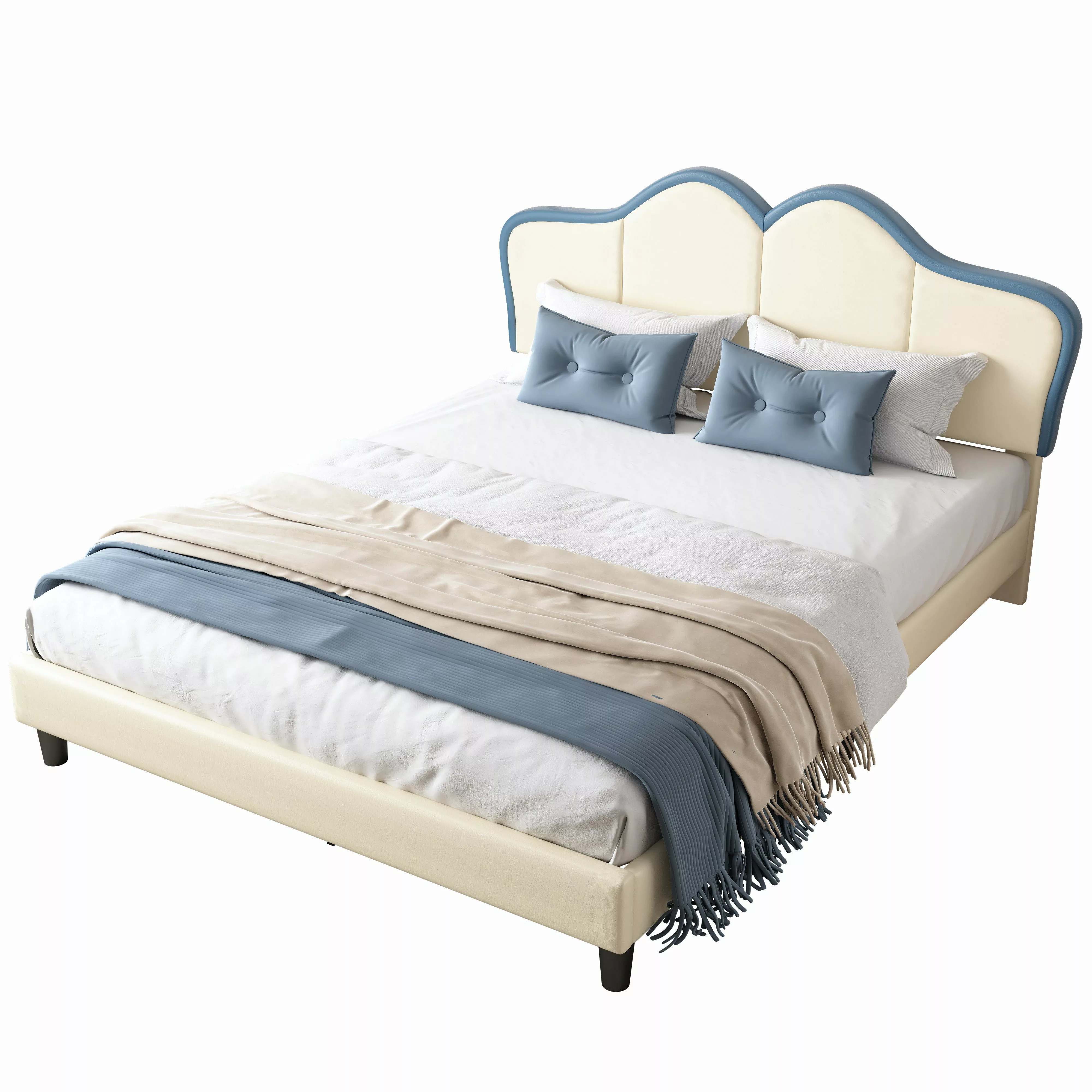 Flieks Polsterbett, Kinderbett Einzelbett 90x200cm mit günstig online kaufen