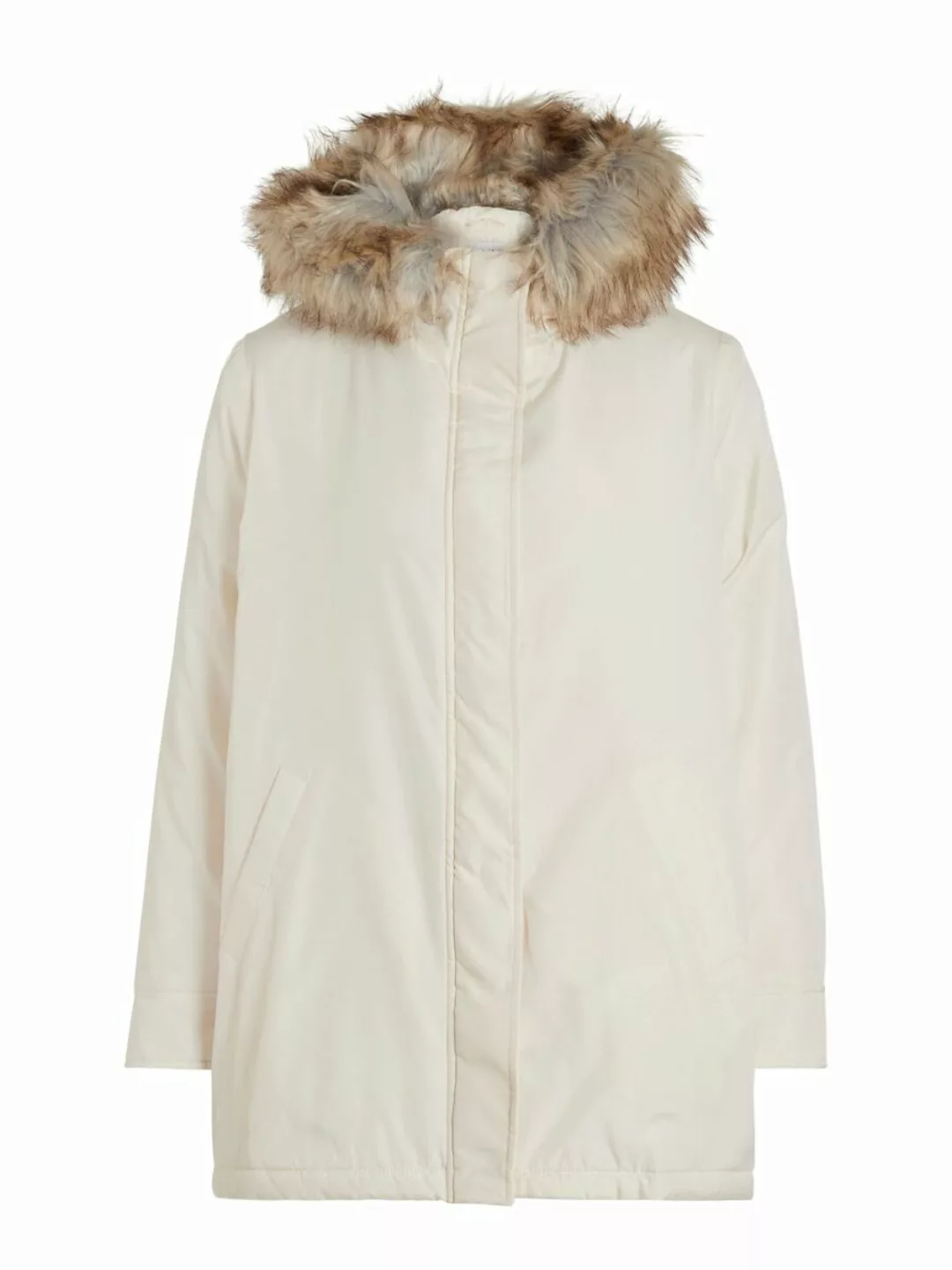 VILA Kapuzen Parka Damen Braun günstig online kaufen