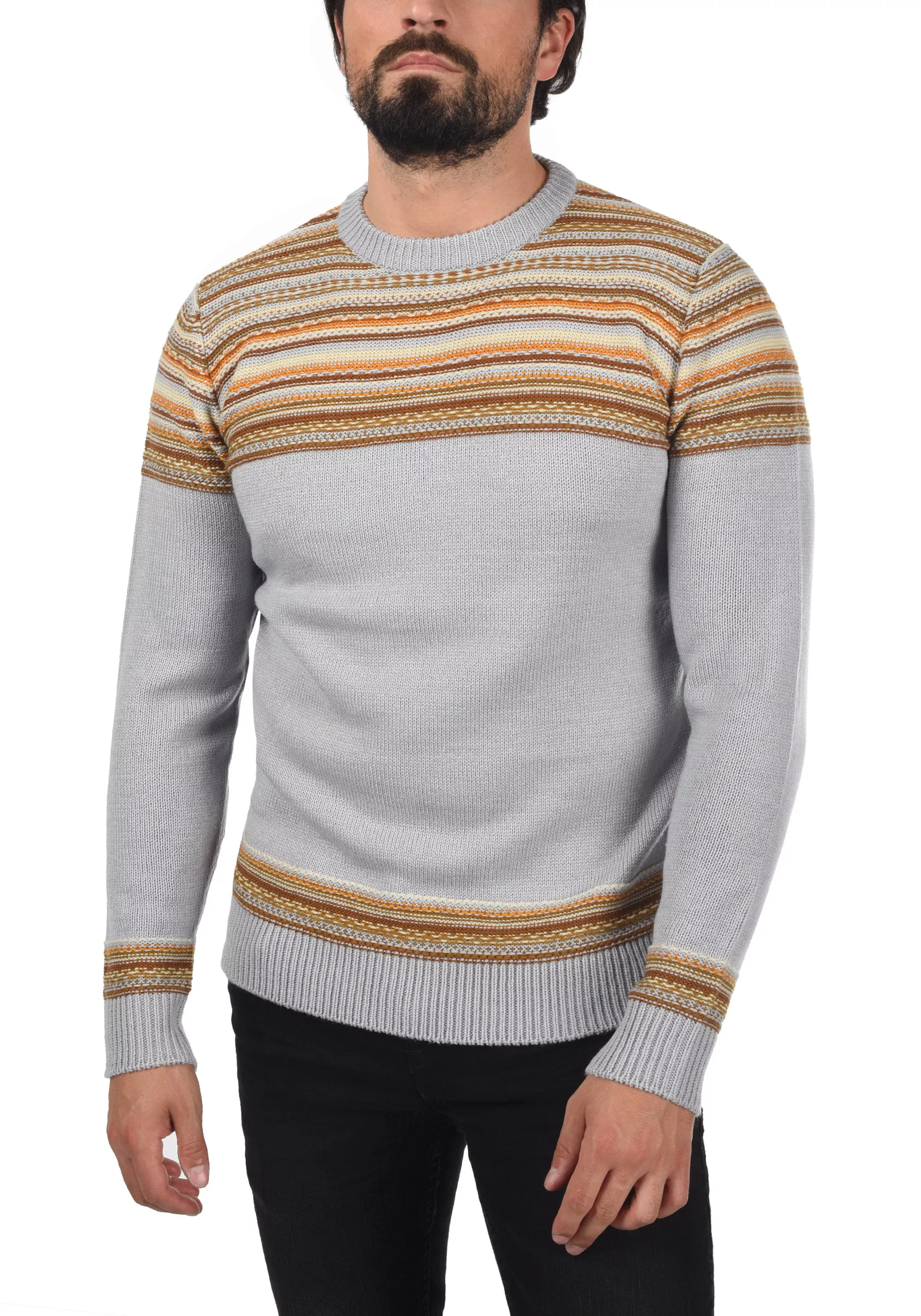 Indicode Strickpullover IDLurdes Strickpulli aus Grobstrick günstig online kaufen