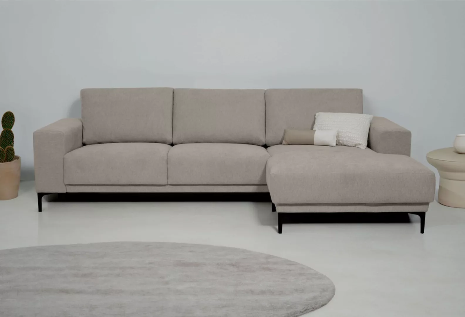 Places of Style Ecksofa "Xander, L-Form,", Breite 280 cm, Soft-Touch Chenil günstig online kaufen