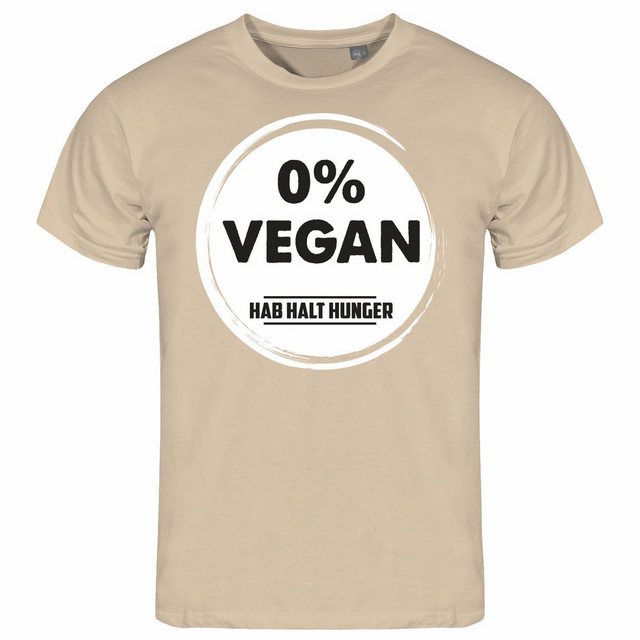 deinshirt Print-Shirt Herren T-Shirt Null Prozent VEGAN Funshirt mit Motiv günstig online kaufen